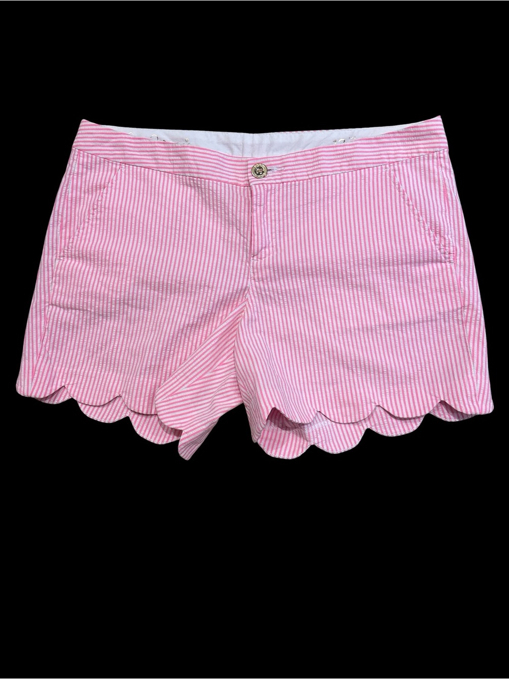 Lilly Pulitzer Pink Seersucker Buttercup Shorts